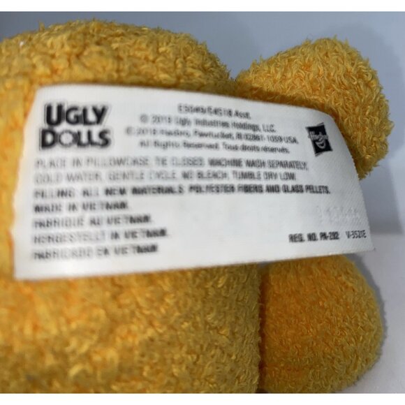 Ugly Dolls Plush Wedgehead Yellow One Eye Weighted Stuffed Toy 7.5” Hasbro 2019 - Picture 5 of 9